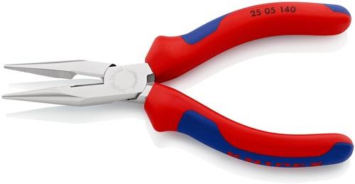 KNIPEX Flachrundzange L.140mm flach/rund ger.Mehrkomp.-Hüllen KNIPEX