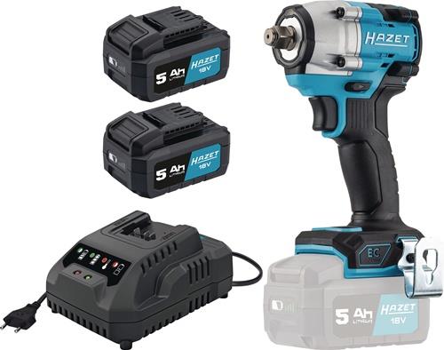HAZET Akku-Schlagschrauber 9512-600/4 18V 5Ah 12,5mm (1/2Zoll) 4-kt.406 Nm HAZET