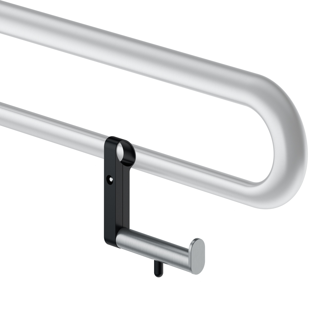 KWS Papierrollenhalter mit Rollenbremse Edelstahl fein matt