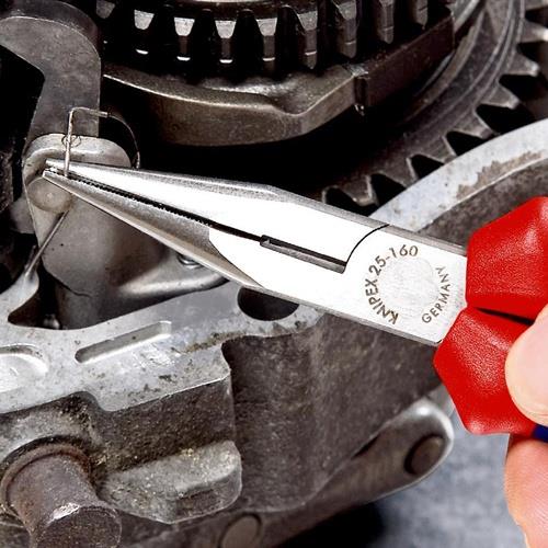 KNIPEX Flachrundzange L.160mm flach/rund ger.pol.Ku.-Überzug KNIPEX KNIPEX Flachrundzange L.160mm flach/rund ger.pol.Ku.-Überzug KNIPEX