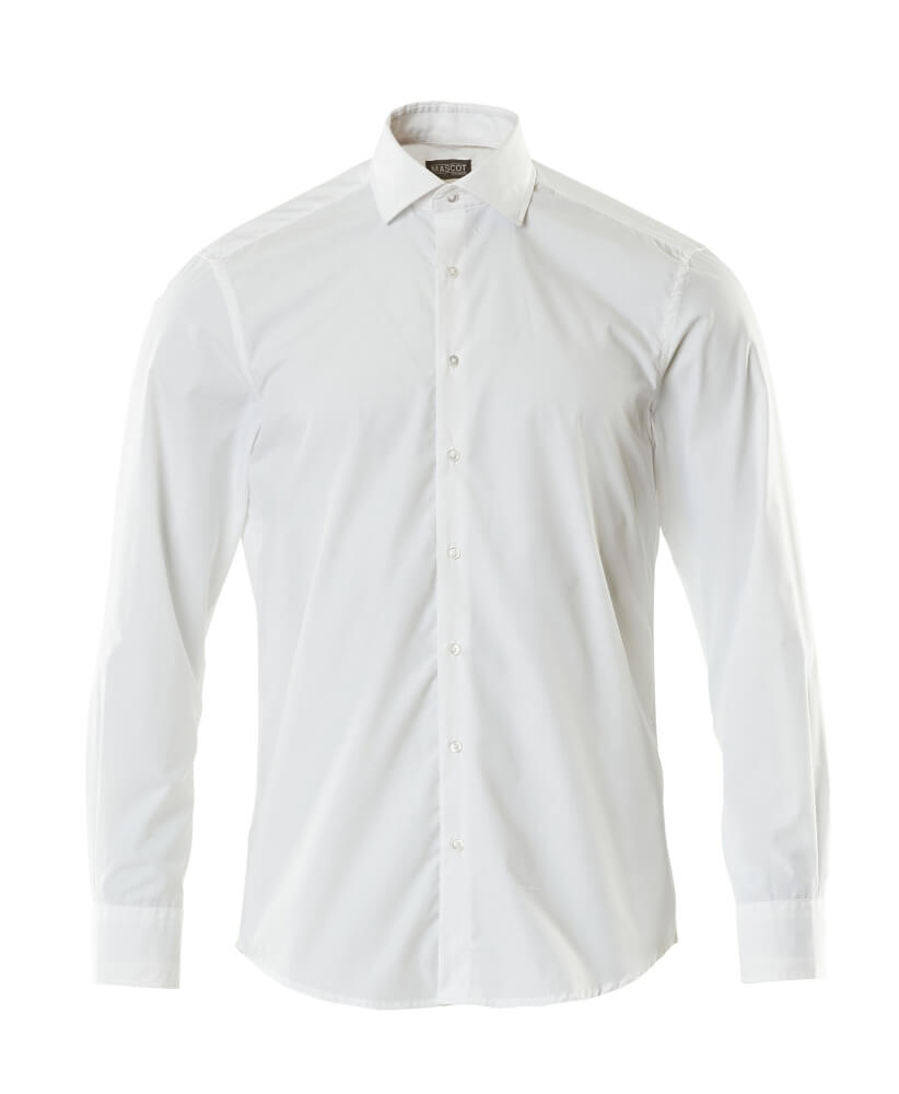 MASCOT® Hemd Poplin, moderne Passform, weiss