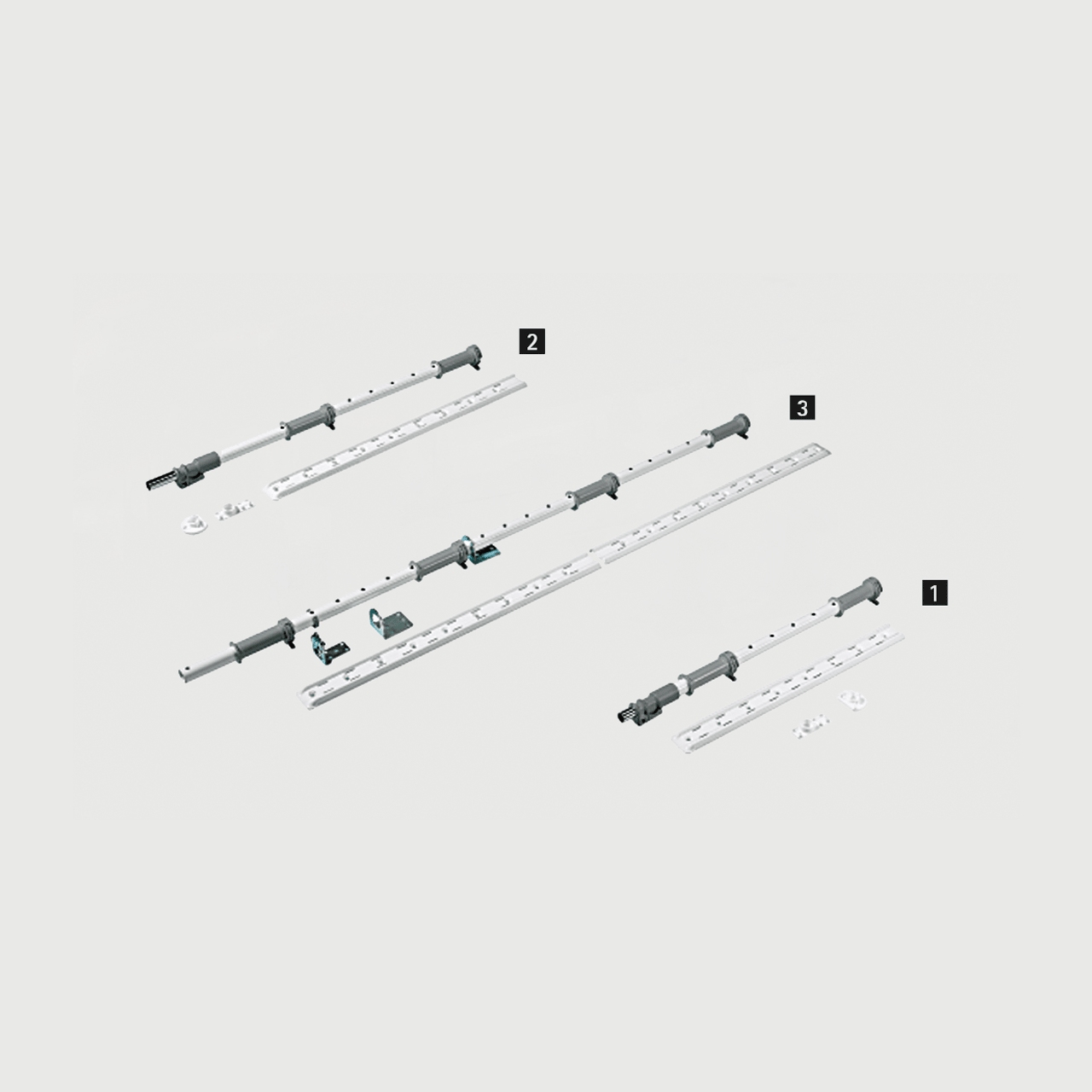 HETTICH Achsen für LeMans II, 720 - 900, weiß, 9132547