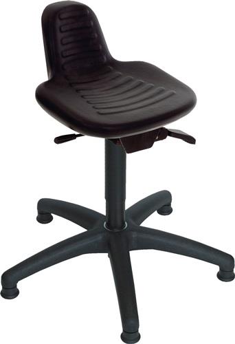 LOTZ Drehhocker Bodengleiter PU-Schaum schwarz Sitz-H.420-610mm LOTZ