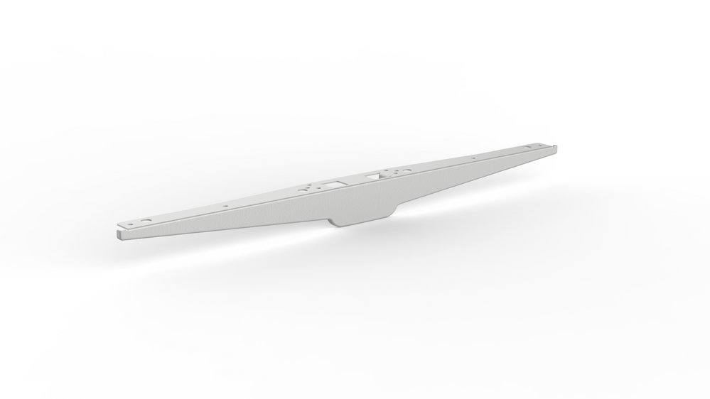 Veyhl Plattenträger, 784 mm, RAL 7016 anthrazitgrau (struktur)