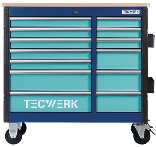 TECWERK Rollwerkbank PLUS 2.0 S Außen-B1150xT500xH1015mm Schubl.13 30kg 500kg TECWERK