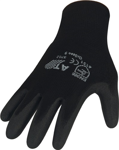 ASATEX Handschuhe Gr.8 schwarz EN 388 PSA II Nyl.m.PU ASATEX