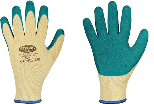 STRONGHAND Handschuhe Specialgrip Gr.10 gelb/grün EN 388 PSA II STRONGHAND