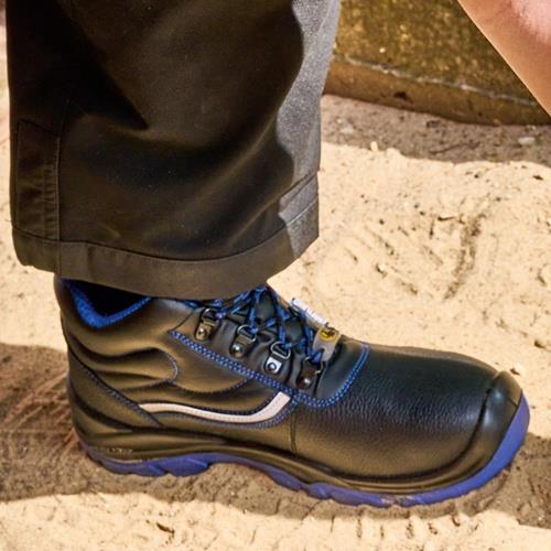 Sicherheitsstiefel ANKLAM Gr.43 W.10,5 schwarz/blau S3 FO SR ESD EN20345