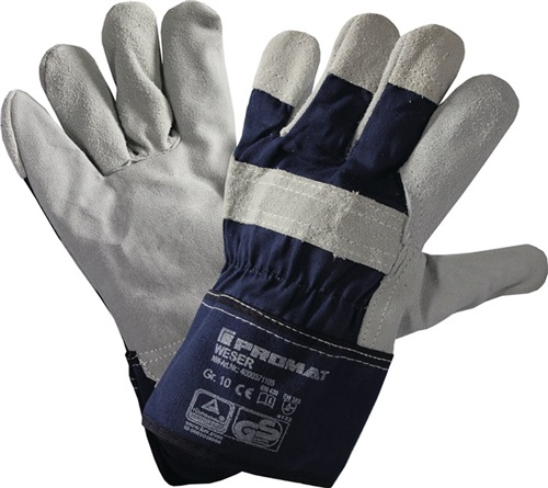 PROMAT Handschuhe Weser Gr.10 blau EN 388 PSA II PROMAT