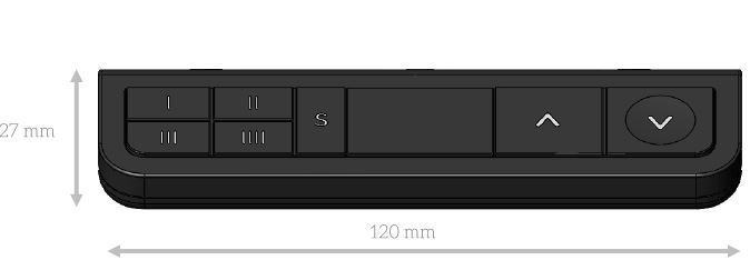 SWEDSTYLE Bedieneinheit Hand 37 B mit 4 Memorytasten