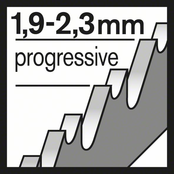 BOSCH Stichsägeblatt T 118 BF Flexible for Metal, 3er-Pack