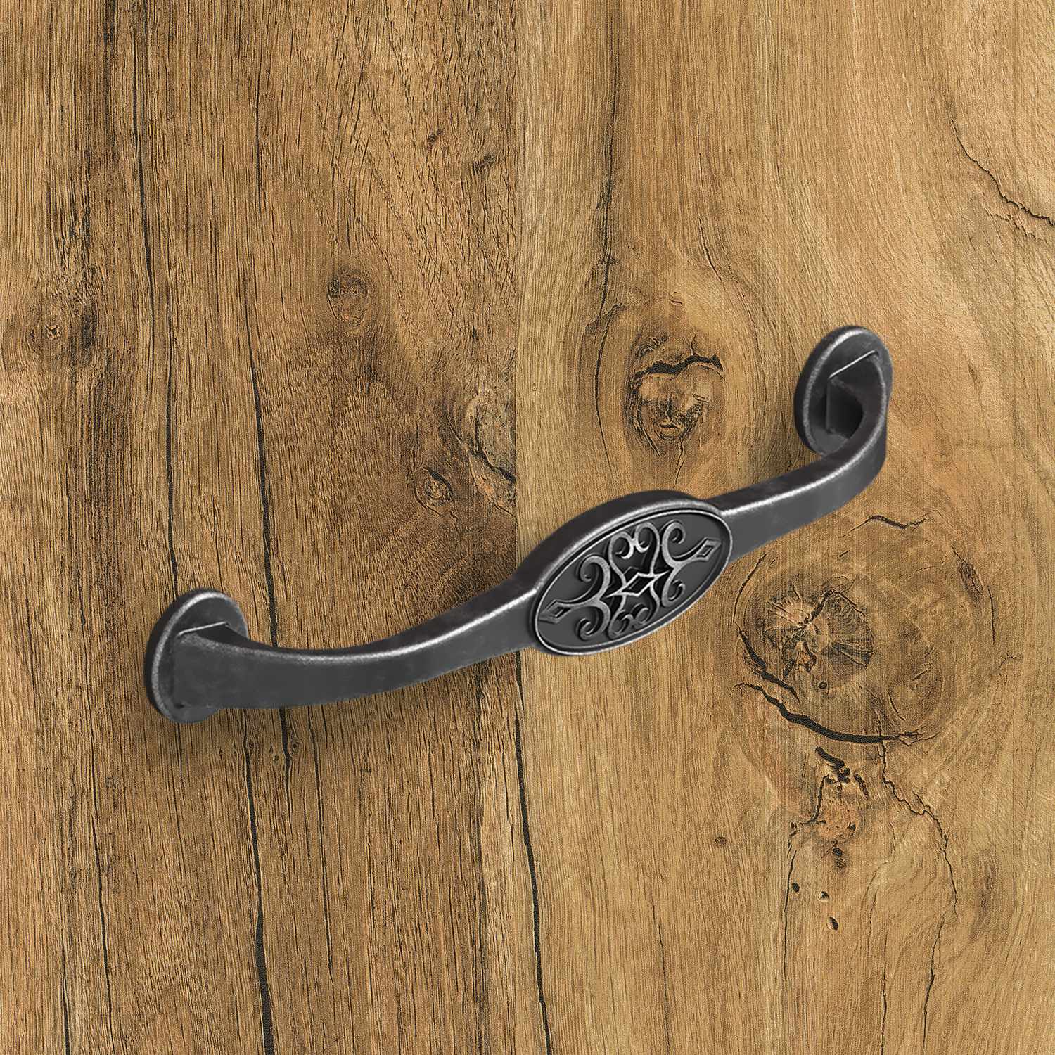 HETTICH Griff Siradia, •–• 128, L 149 mm, B 23 mm, H 29 mm, Zinn Optik antik, 9208026 HETTICH Griff Siradia, •–• 128, L 149 mm, B 23 mm, H 29 mm, Zinn Optik antik, 9208026