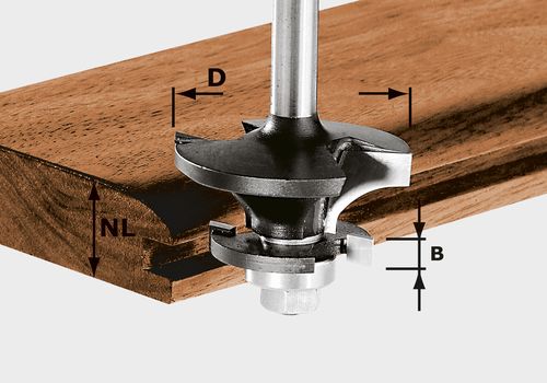 FESTOOL Konterprofilfräser Nut HW S8 D43/21 A/KL 491129