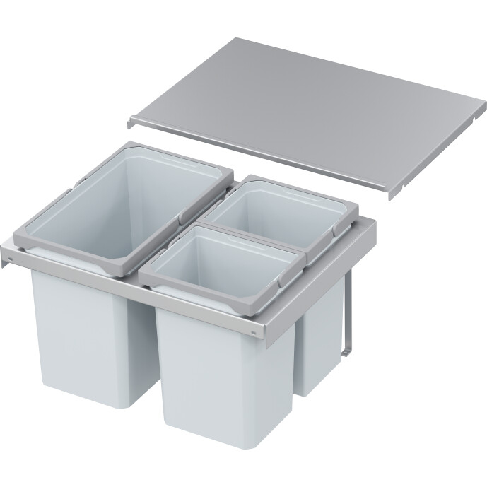 Abfalltrennsystem, ENVI-FLEX, 600er/H326, 1x22/2x10 l, hellgrau Vauth Sagel