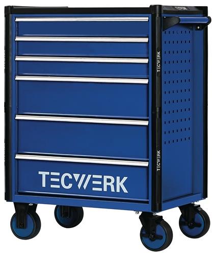 TECWERK Werkzeugwagen TREND 2.0 B745xT475xH950mm 300kg 6 Schubl.152-tlg.Stahlbl.TECWERK