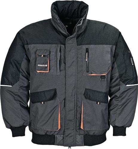 TERRATREND Pilotenjacke Gr.M dunkelgrau/schwarz/orange TERRATREND