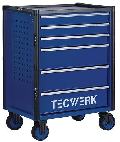 TECWERK Werkzeugwagen TREND 2.0 B745xT475xH950mm 300kg 6 Schubl.152-tlg.Stahlbl.TECWERK