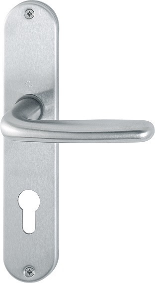 HOPPE® Drückergarnitur mit Langschild Cardiff E1850Z/302, Edelstahl, 2423699