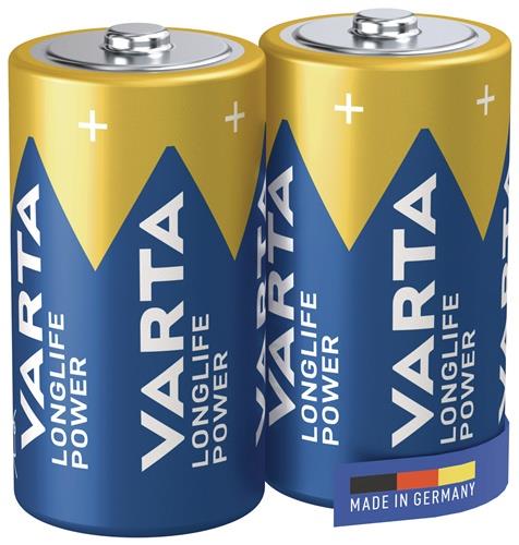 VARTA Batterie Longlife Power C Bli 2 1,5V C-AM2-Baby 7800 mAh 3LR12 4914 2 St./Bl.