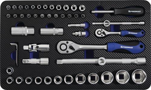 Steckschlüsselsatz 55-tlg.1/4+1/2 Zoll SW 4-32mm Z.72/72 6KT PROMAT