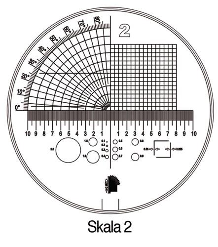 SCHWEIZER Standlupe Tech-Line Vergr. 8x Vario Skala 1,2,3,4,5 6tlg. Schweizer