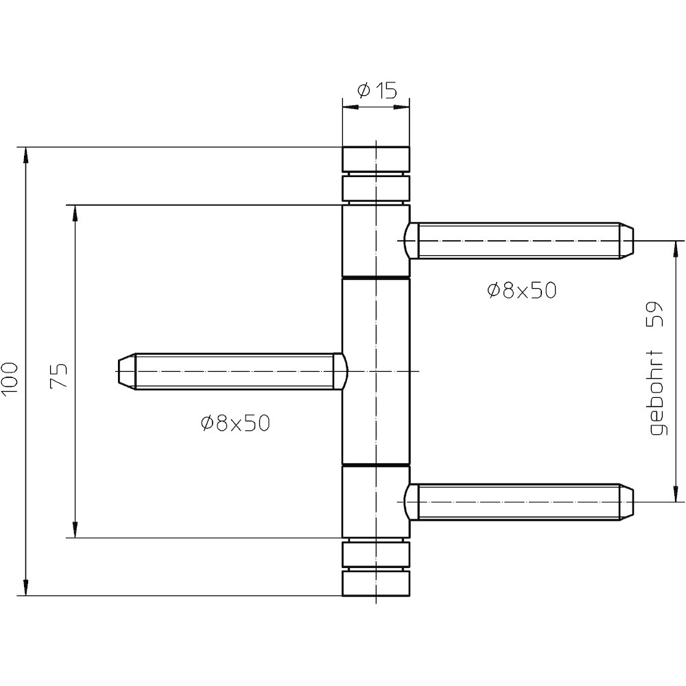 SIMONSWERK Einbohrband BAKA® C2-15 WF Basic