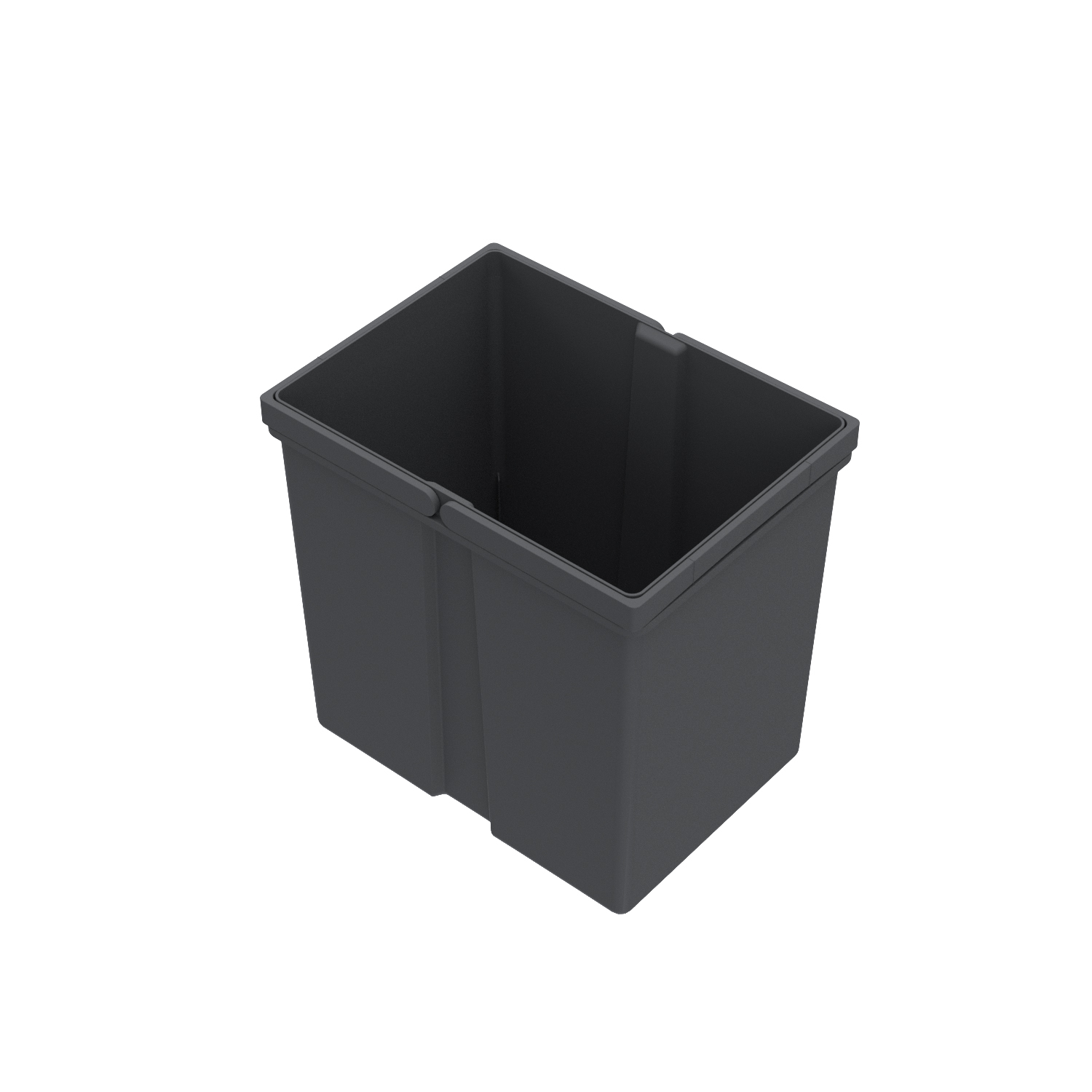 HETTICH Eimer 20 l, Kunststoff, anthrazit, B x T x H 320 x 226 x 350 mm, Für Abfallsystem Frame für ArciTech, Base für ArciTech, 9352442