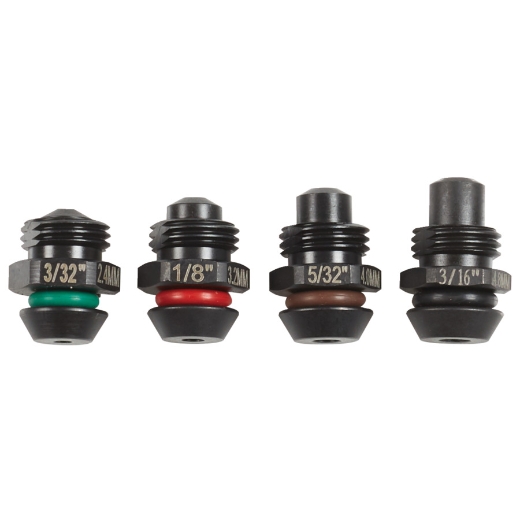 MILWAUKEE 2,4 mm, 3,2, mm, 4,0 mm 4,8 mm für M12 BPRT Mundstücke
