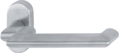 HOPPE® Drücker-Halbgarnitur ohne Schlüsselrosette Karlstad RD-E1141GF2/55, mit Stütznocken, Edelstahl