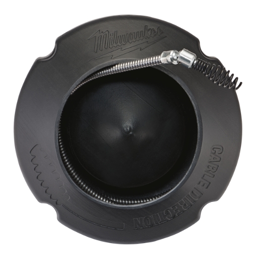 MILWAUKEE 8 mm x 7,6 m mit Gelenk-Keulenkopf und Spiraltrommel Spirale für Akku-Rohrreiniger M12BDC