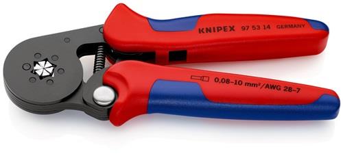 KNIPEX Aderendhülsenzange Gesamt-L.180mm 0,08-10,0 (AWG 28-7)mm² brün.Mehrkomp.-Hüllen