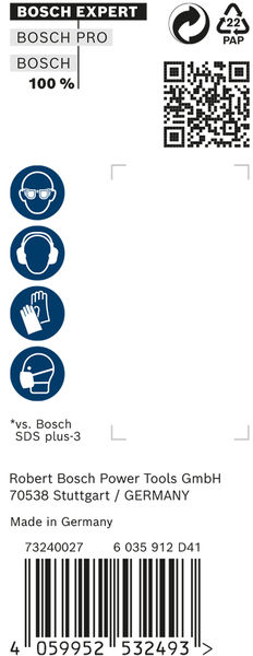 BOSCH EXPERT SDS plus-7X Hammerbohrer, 14 x 200 x 265 mm, 10-tlg.. Für Bohrhämmer
