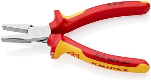 KNIPEX Flachzange Gesamt-L.160mm verchr.