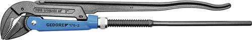 GEDORE Eckrohrzange Eck-Schwede® Gesamt-L.430mm Spann-W.62mm f.Rohre 1 1/2 Zoll GEDORE