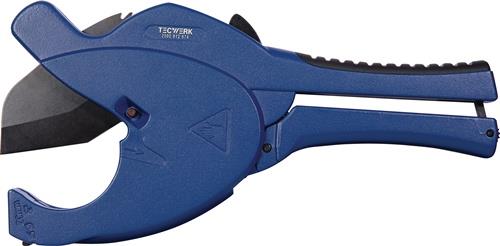TECWERK Kunststoffrohrschere 0-63mm PP/PE/PB/PVDF/MLP/MSR/VPE/CPVC/PVC TECWERK