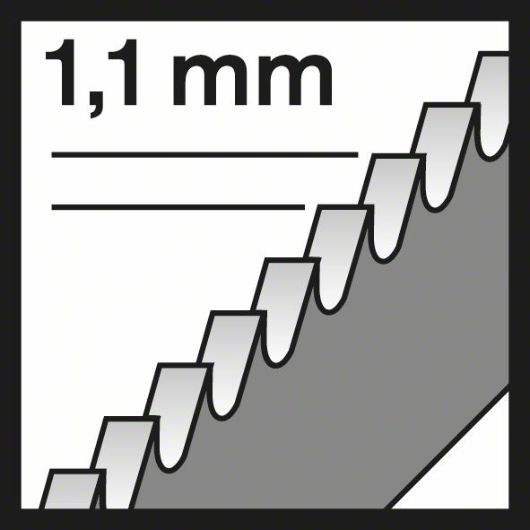 BOSCH Stichsägeblatt T 318 AF Flexible for Metal, 3er-Pack