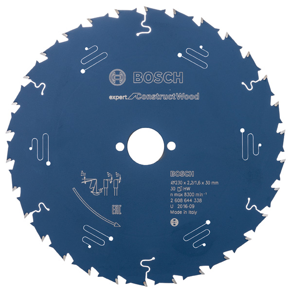BOSCH Kreissägeblatt Expert for Construct Wood, 230 x 30 x 2,0 mm, 30