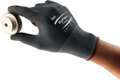ANSELL Handschuhe HyFlex 11-840 Gr.8 schwarz/grau Nylon-Spandex EN 388 Kat.II