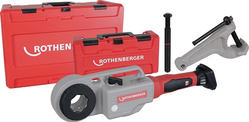ROTHENBERGER Akku-Gewindeschneidmas. SUPERTRONIC®2000E CAS 13-60mm 58 U/min 1/2-2Zoll o.Köpfe