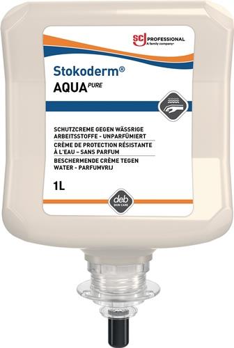 STOKO Hautschutzcreme Stokoderm® Aqua PURE 1l unparfümiert weiß Kartusche
