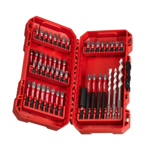 MILWAUKEE 48-tlg. Set in PACKOUT kompatibler Kassette SHOCKWAVE Set Bohren & Schrauben