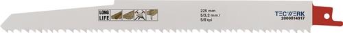 Säbelsägeblatt L.225mm B.22mm TPI 5/8 5/3,2mm 3 St./Karte TW Säbelsägeblatt L.225mm B.22mm TPI 5/8 5/3,2mm 3 St./Karte TW