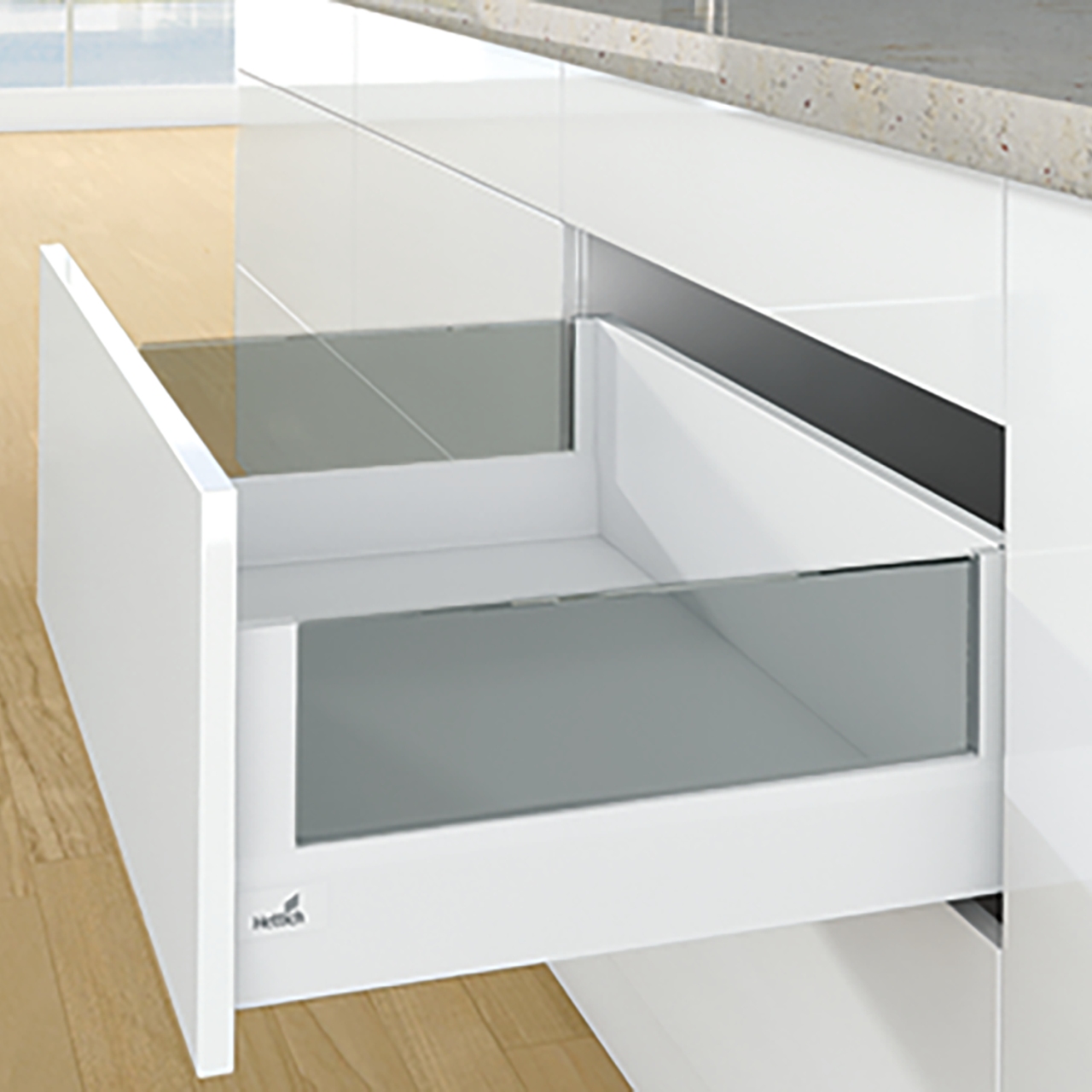 HETTICH ArciTech DesignSide Glas, 650 mm, (218/94, 250/126) , links / rechts, 9282683