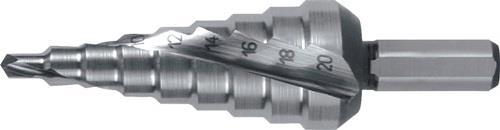 RUKO Stufenbohrer Bohrber.4-20mm HSS Spiralnut Z.2 Stufen 9 RUKO