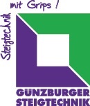 GÜNZBURGER Stufenstehleiter 3 Stufen Alu.Gesamt-H.1310mm Stufen-Holmverbindung geschraubt