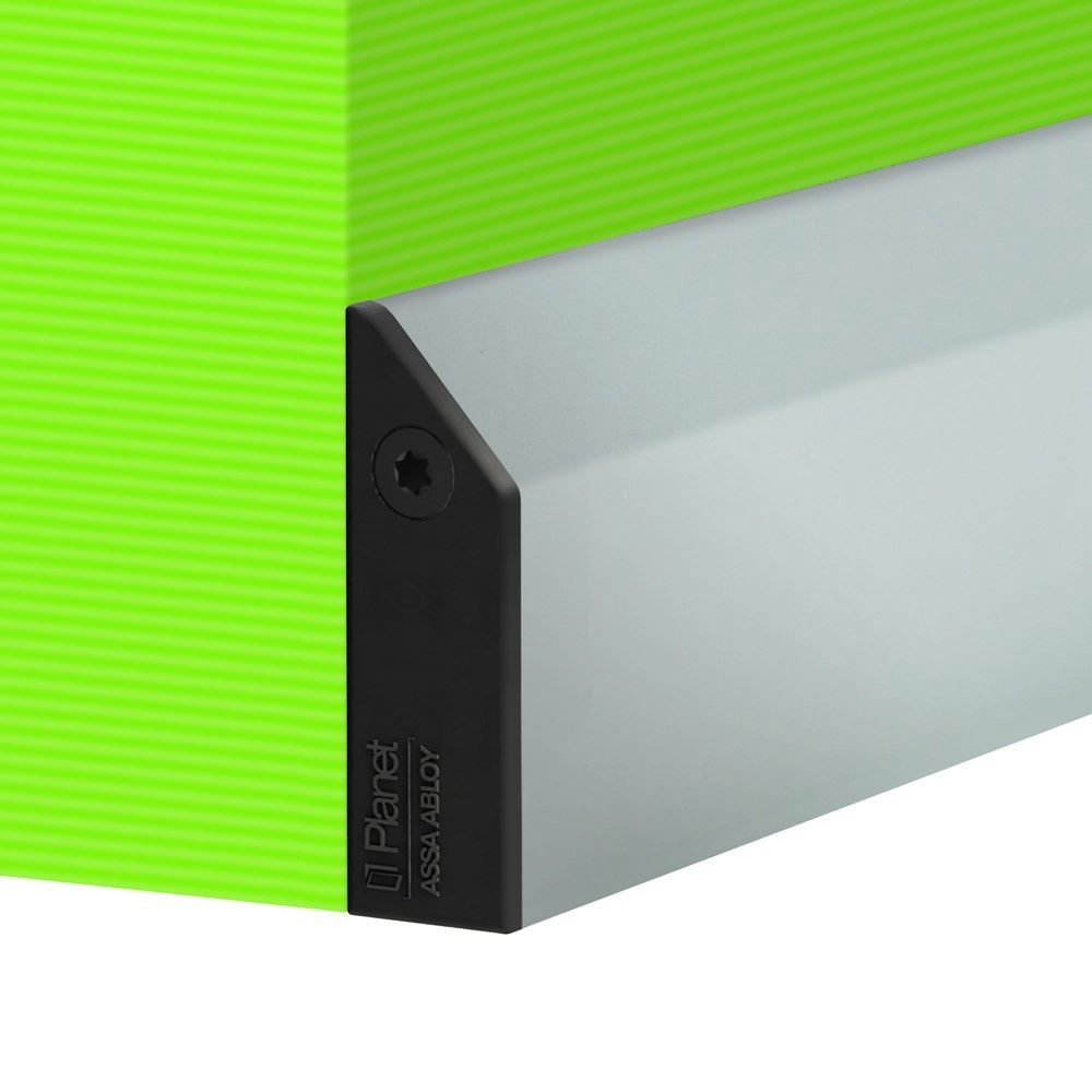 PLANET Glastürdichtung KG-S schmal FH, mit Fixierschrauben, Silikon 1084 mm grau