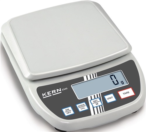 KERN+SOHN Briefwaage Wägebereich 6,0kg Ziffernschritt 1,0g Netzan. Plattform-B175xT190mm