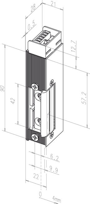effeff FH-Türöffner mit Flachschließblech 142US effeff FH-Türöffner mit Flachschließblech 142US