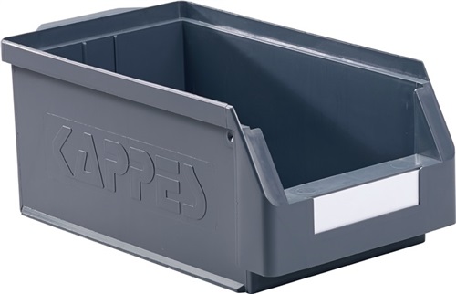 KAPPES Sichtlagerkasten L350xB200xH150mm PE grau RASTERPLAN