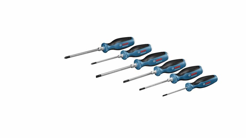 BOSCH Combo Kit: Screwdriver Set Schraubendreher-Set, 6-tlg. SL/PH